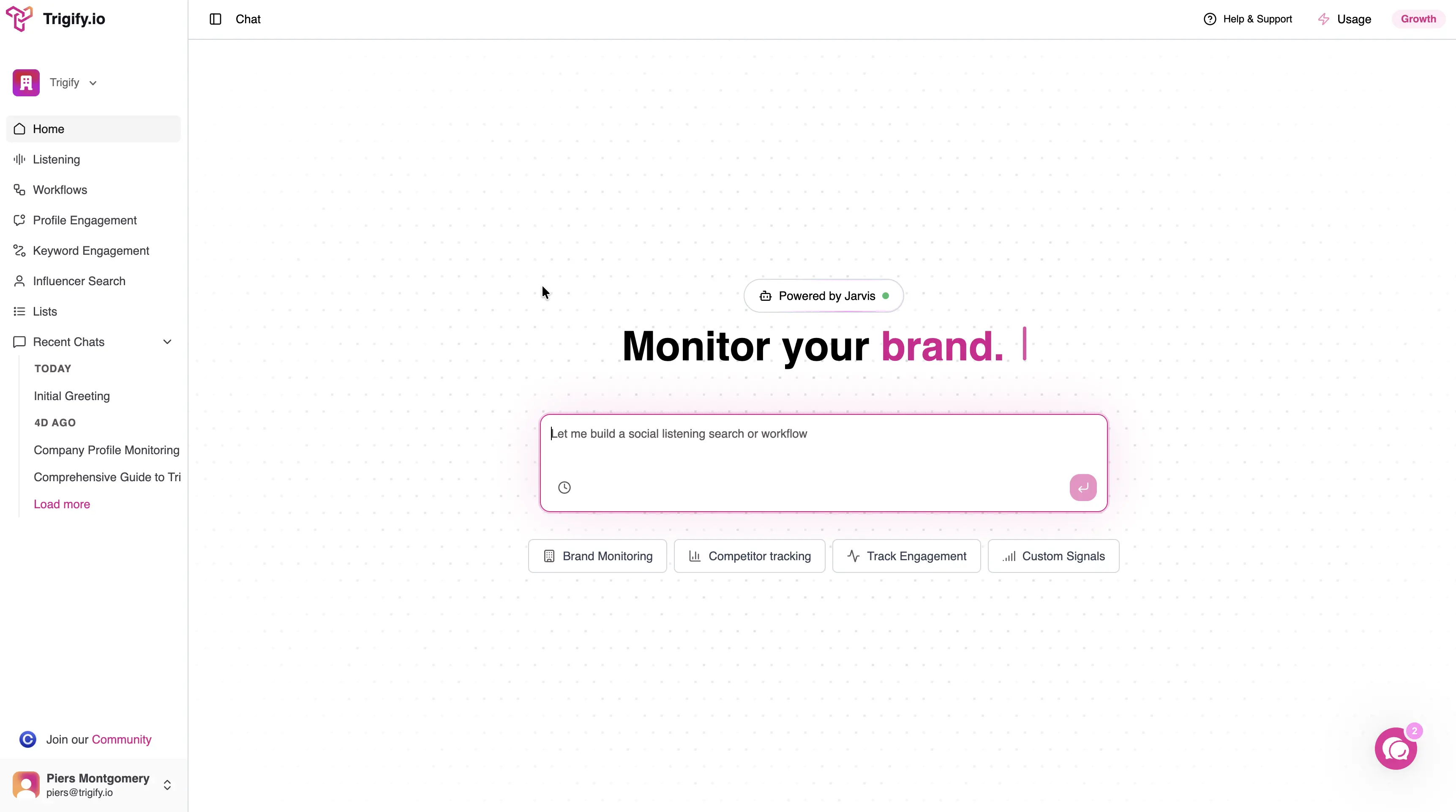 1\. Trigify: Agentic Social Listening Built for B2B