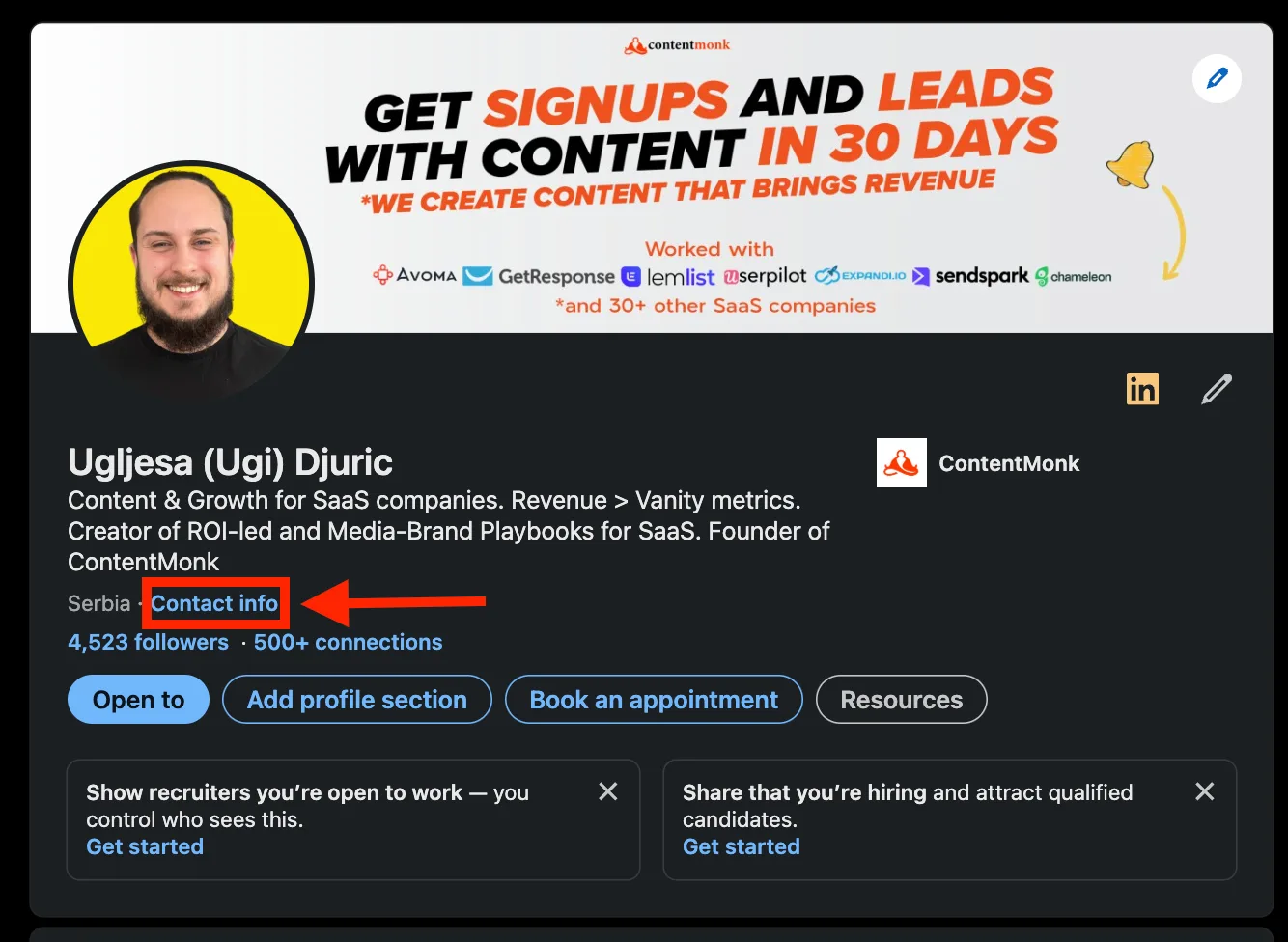 A Quick Way to Find a Single Email on LinkedIn (But Not the Best for Scale)