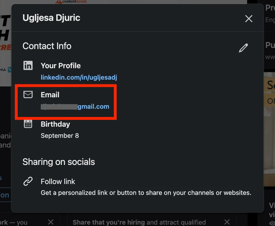 A Quick Way to Find a Single Email on LinkedIn (But Not the Best for Scale)