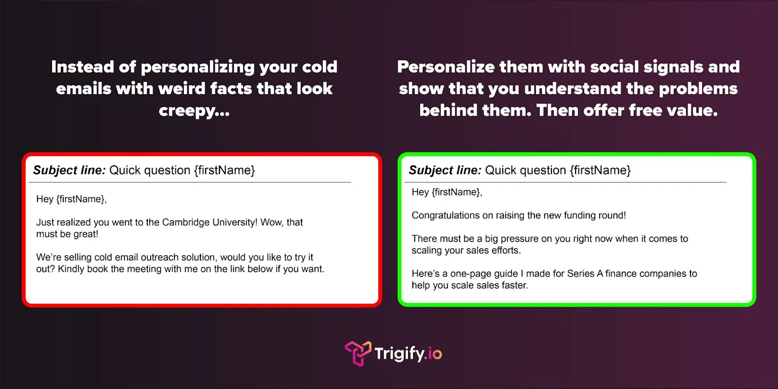 Myth #2: Personalization is the Key to Getting Replies