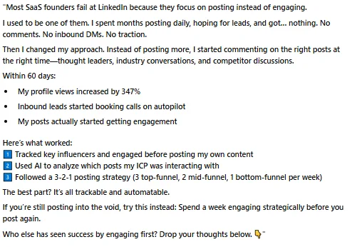 What Makes a High-Performing LinkedIn Post