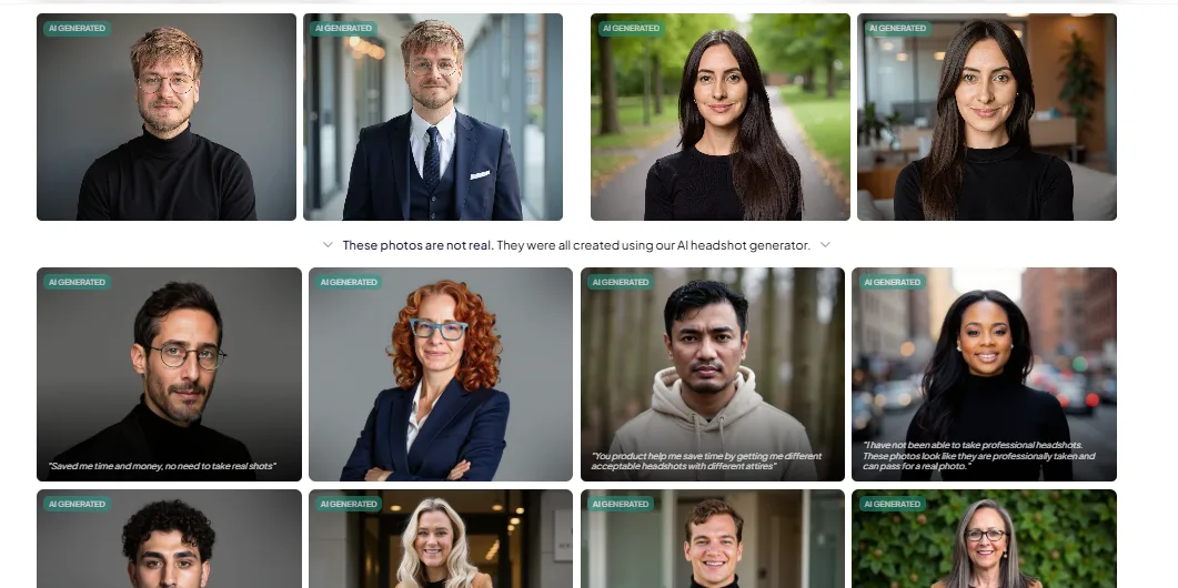 9\. HeadshotPro - Best for AI-Generated LinkedIn Profile Photos