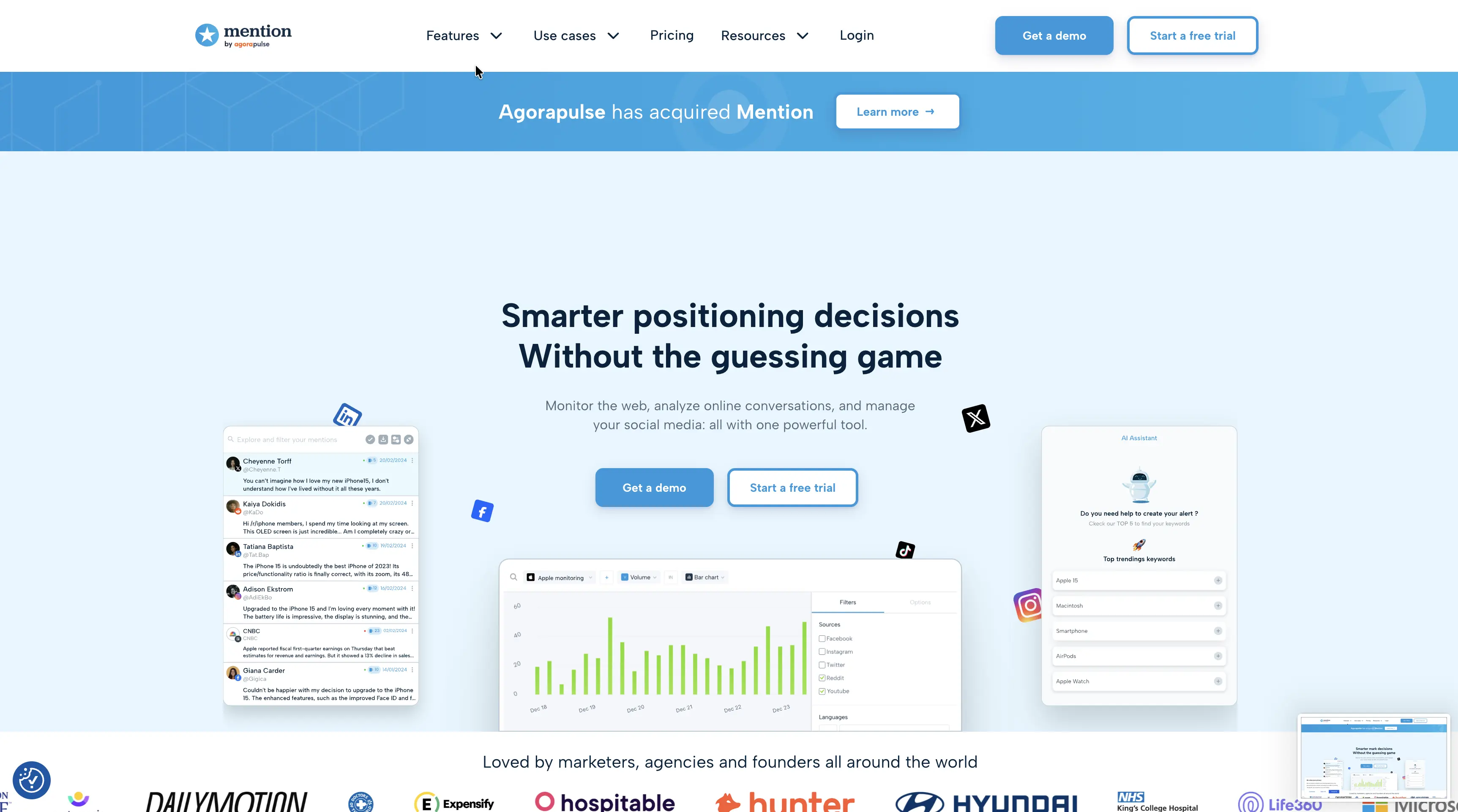 10\. Mention – Enterprise Social Listening & Brand Monitoring